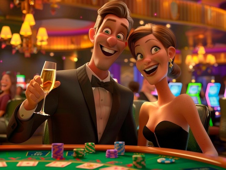 Joker Gaming slot interface on licin4d login showing reel mechanics and win combinations